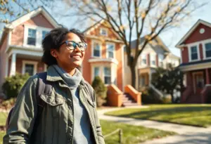 Person examining Cleveland homes for sale