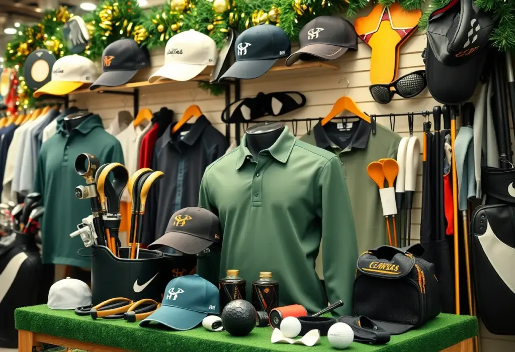 Stylish holiday golf merchandise at Grange Castle Golf Club