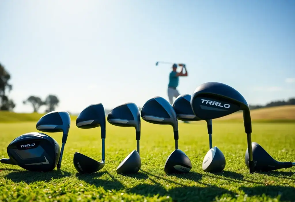 Assortment of lightweight golf drivers for senior golfers