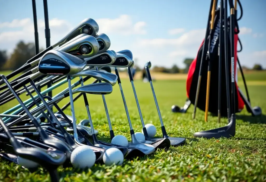 Diverse collection of golf club sets for beginners