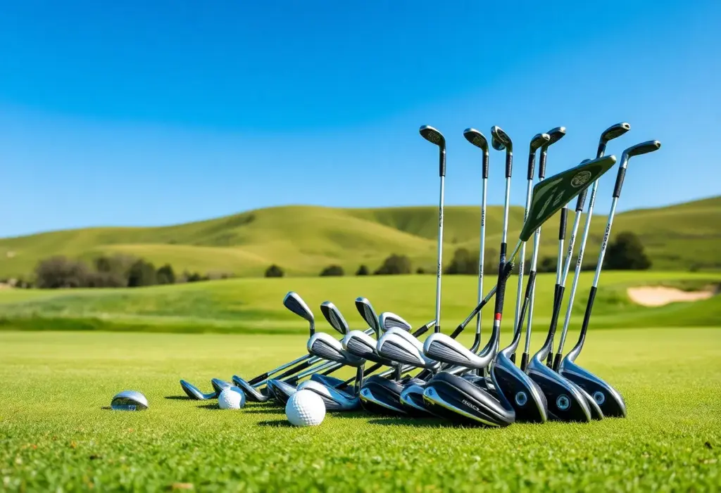 Display of the best golf clubs from Golf Digest 2024 Hot List