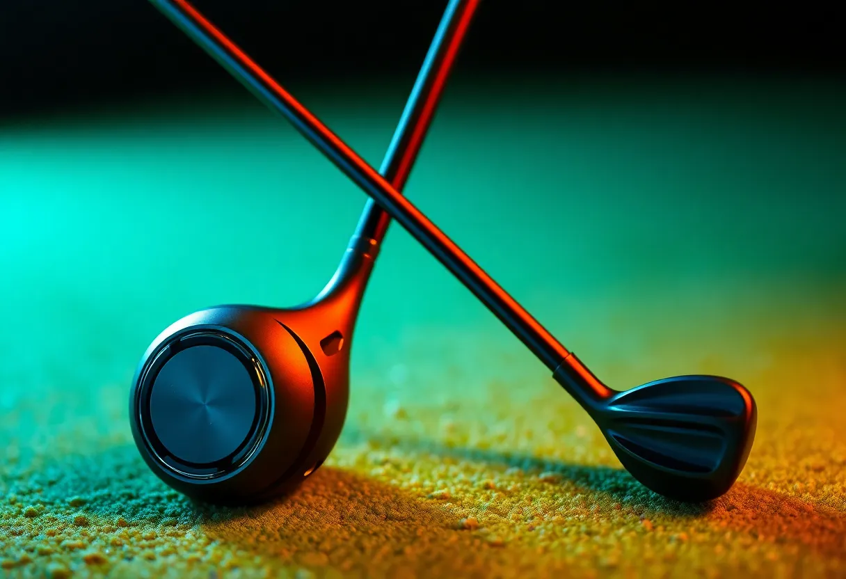 Image of the Ping mini driver prototype on a golf tee