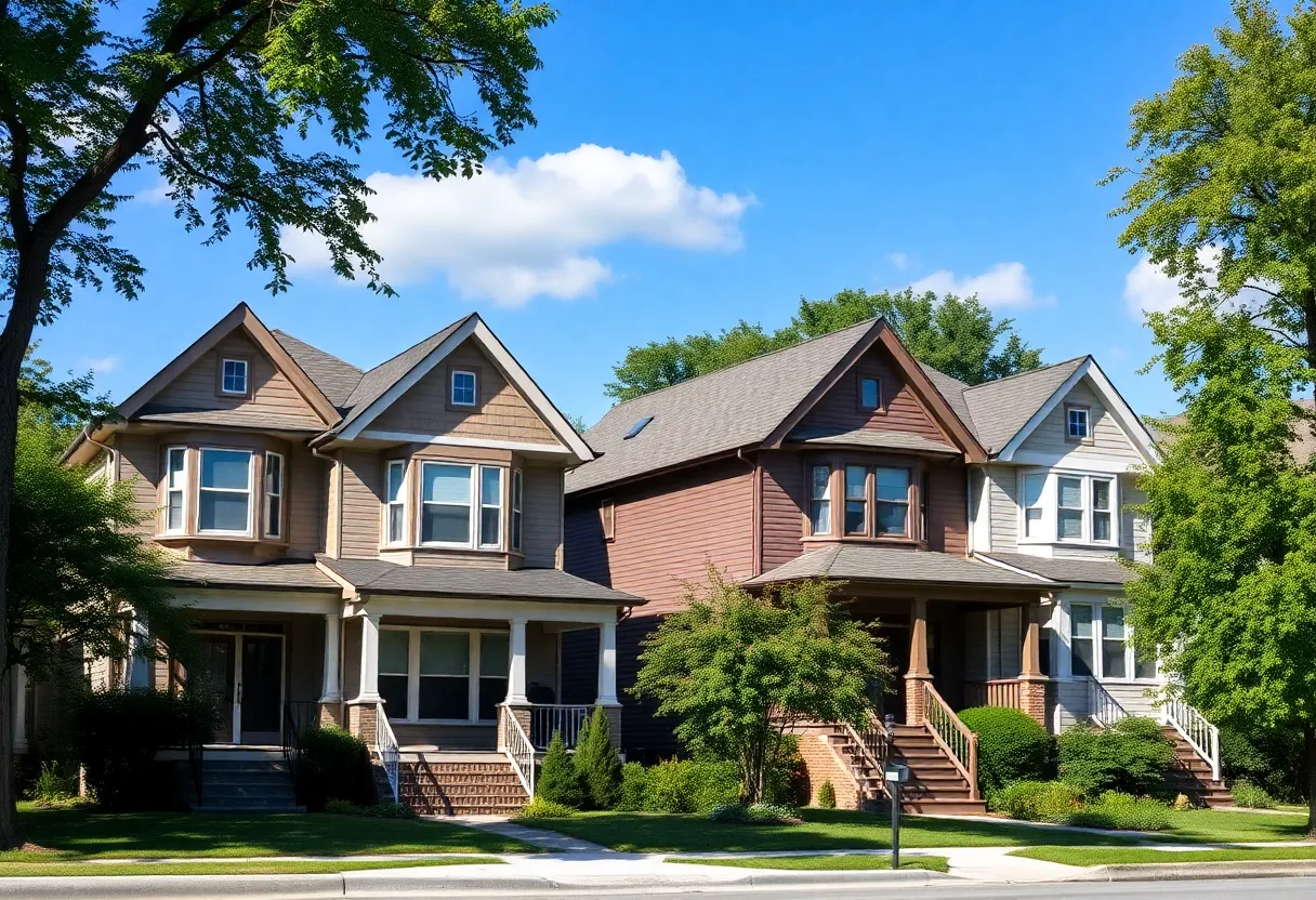 A renovated home in Cleveland showcasing a blend of modern and historic architecture.