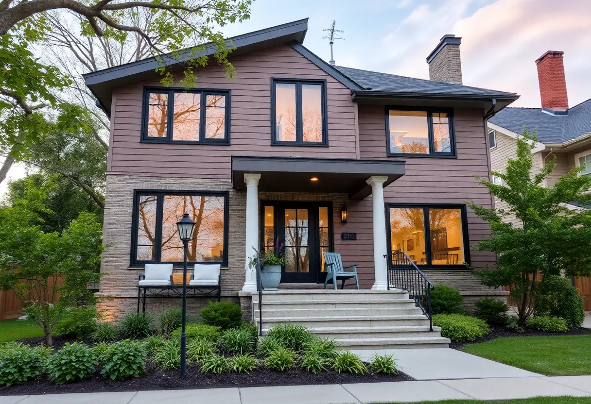 A renovated home in Cleveland with energy-efficient features and modern design.