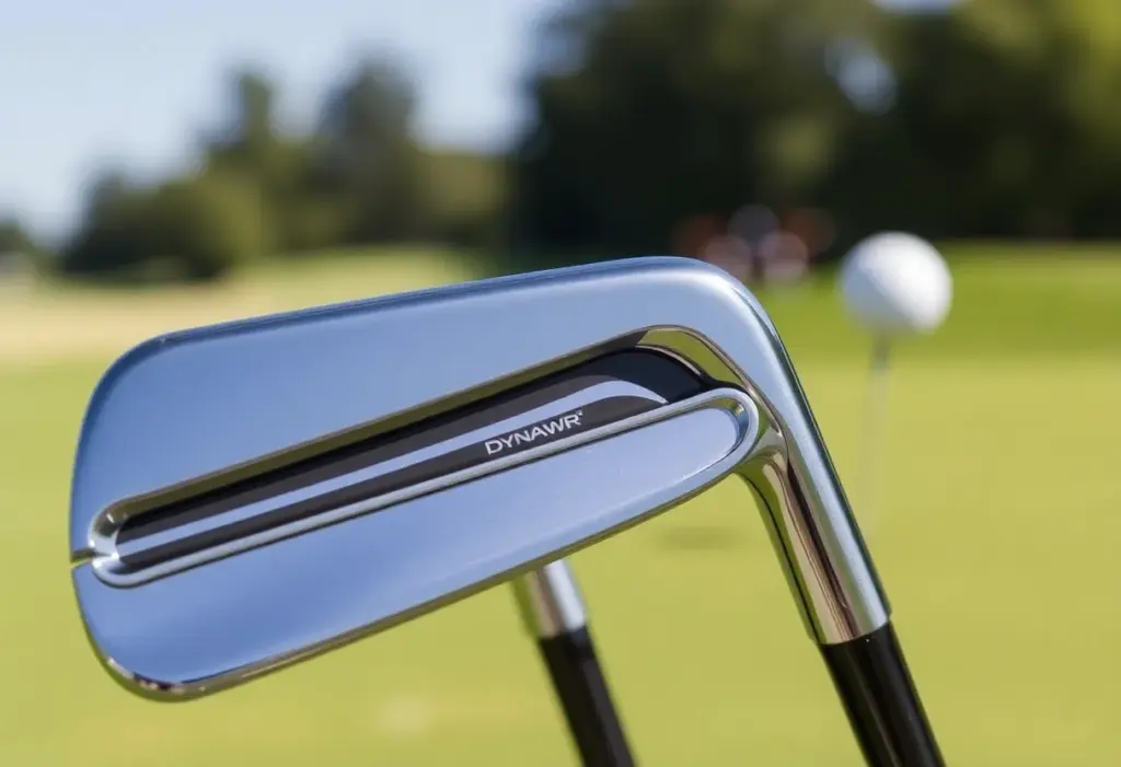 Wilson Golf DYNAPWR Forged Irons on a golf course