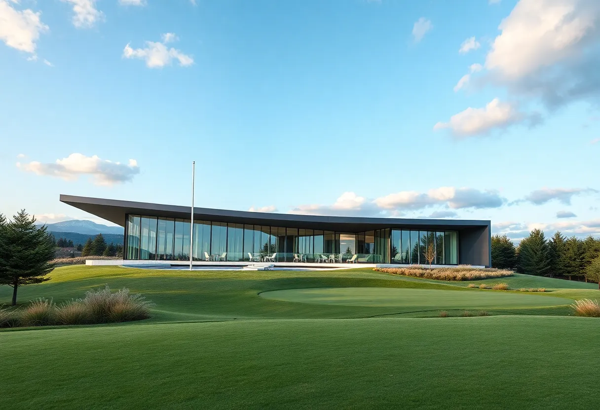 Workers assembling golf clubs in a manufacturing facility