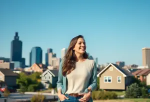 A couple exploring homes in Cleveland's vibrant real estate market.