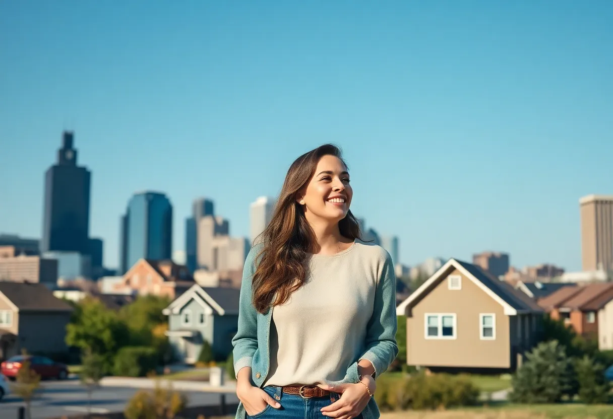 A couple exploring homes in Cleveland's vibrant real estate market.