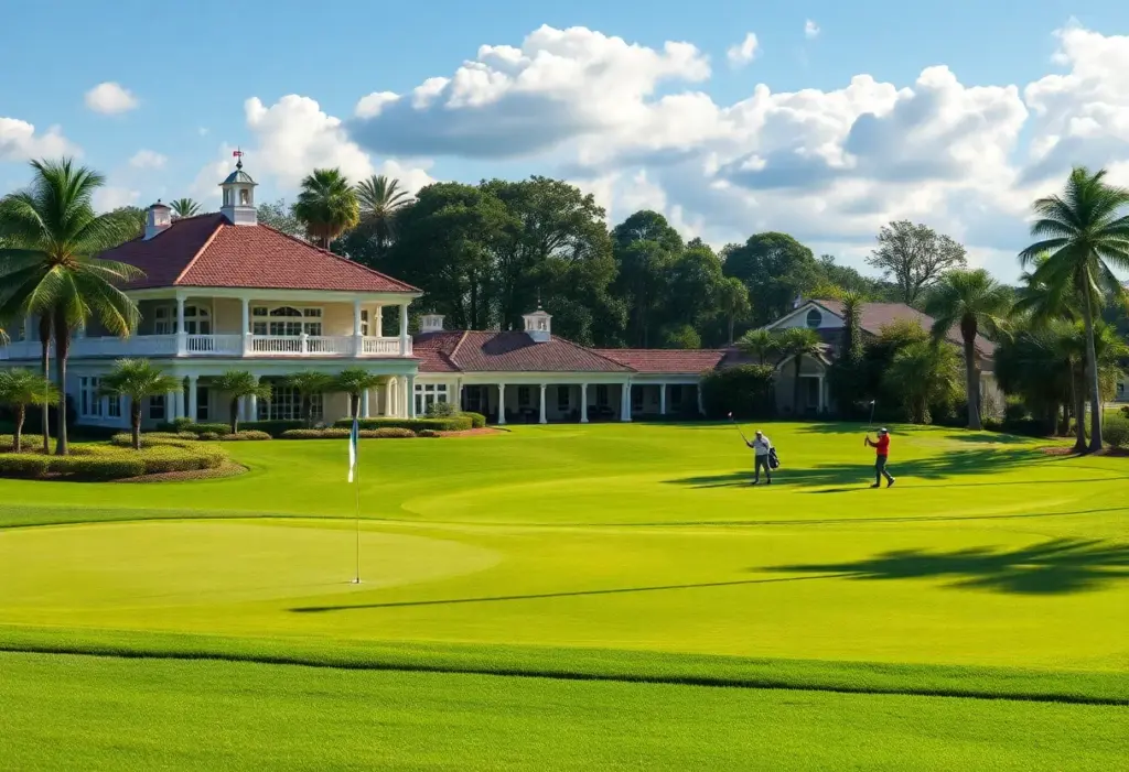 Luxurious landscape of Dutchman's Pipe Club golf course
